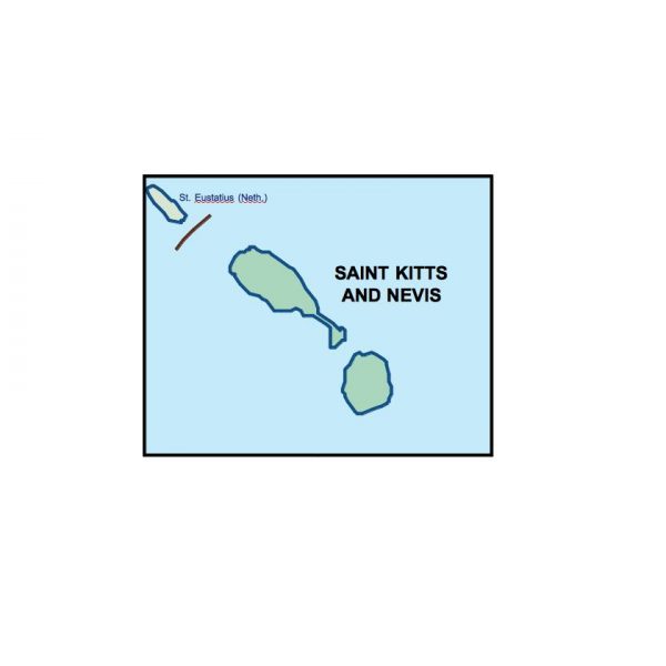 saint kitts and nevis presentation map