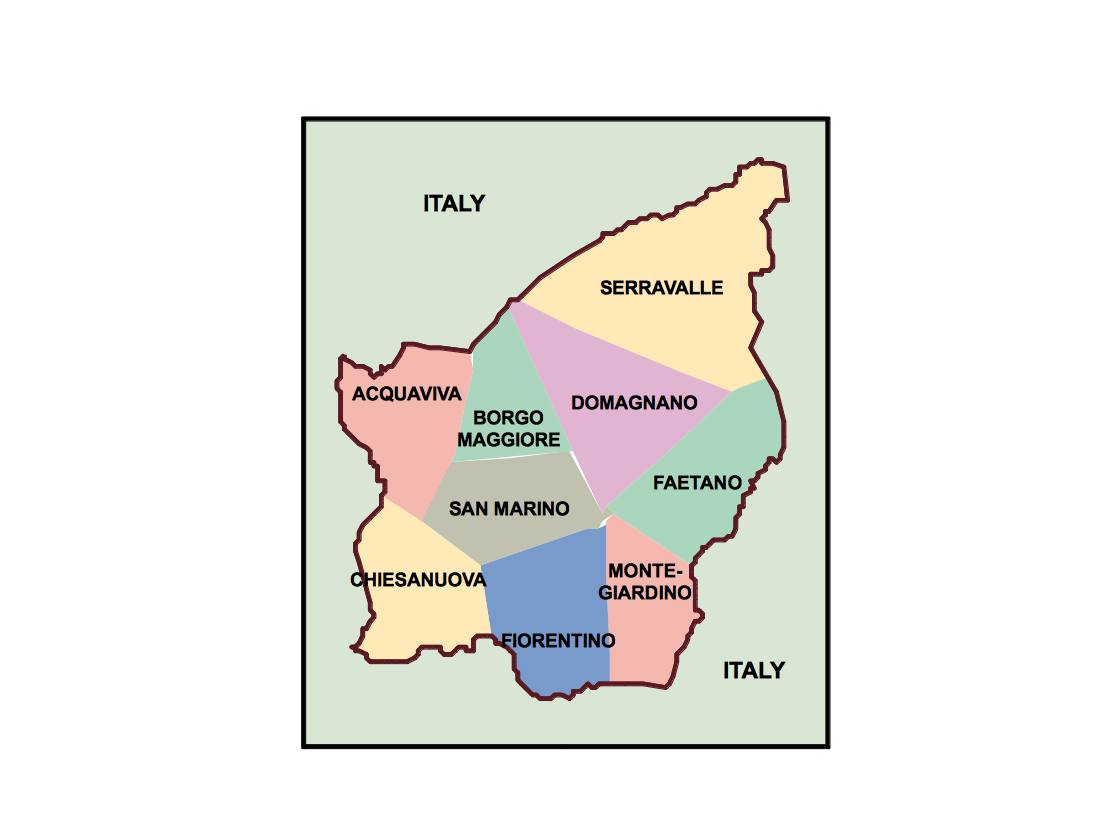 san marino presentation map