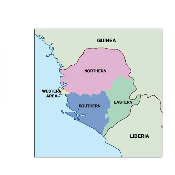 sierra leone presentation map