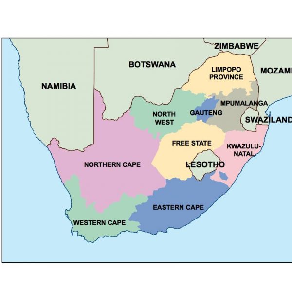 south africa presentation map
