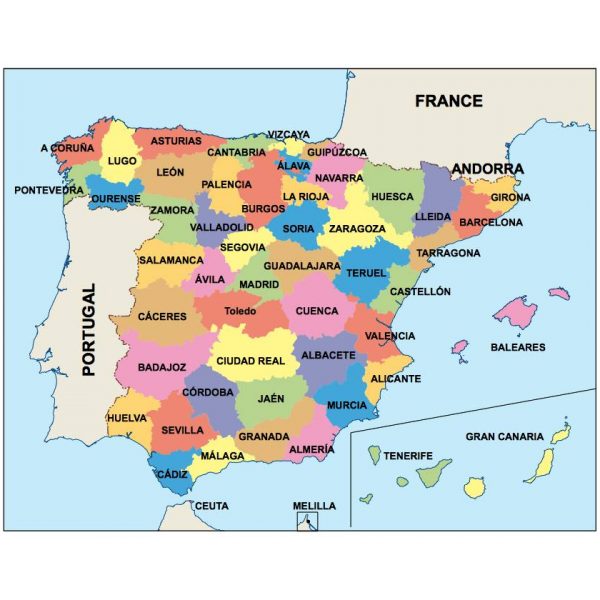 spain presentation map