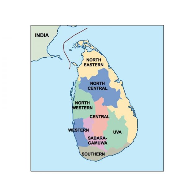 sri lanka presentation map