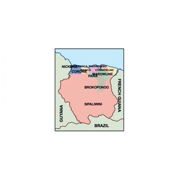 suriname presentation map