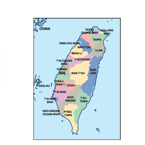 taiwan presentation map