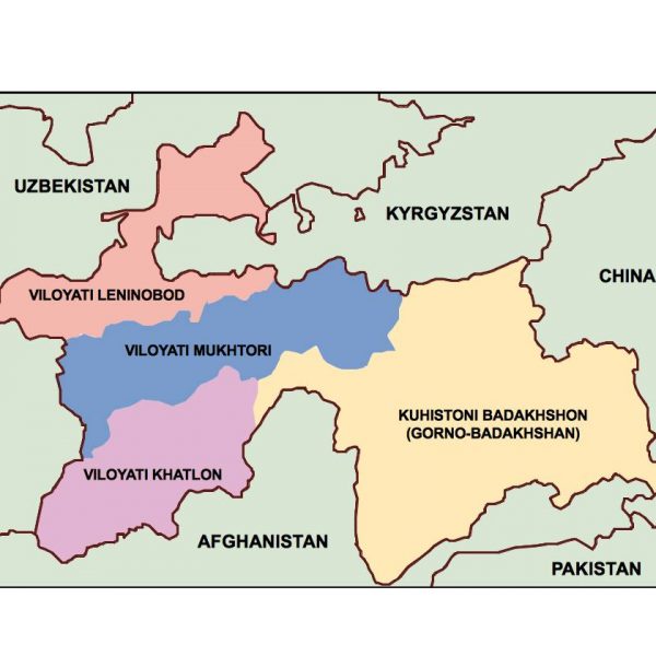 tajikistan presentation map