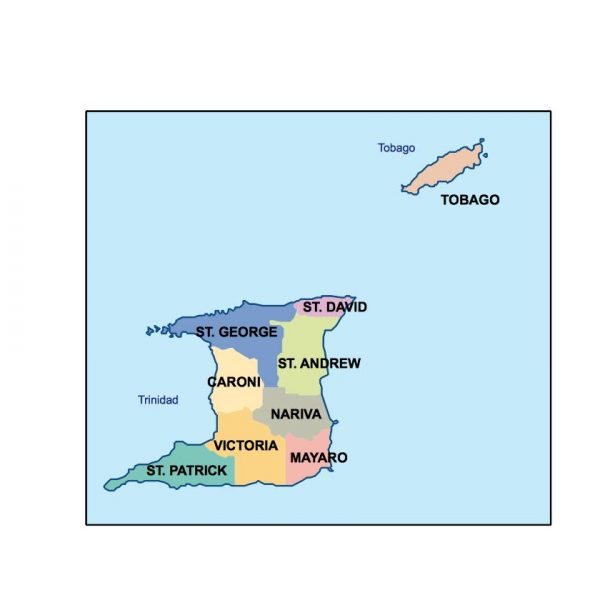 trinidad and tobago presentation map