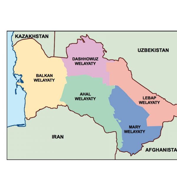 turkmenistan presentation map