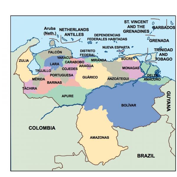 venezuela presentation map