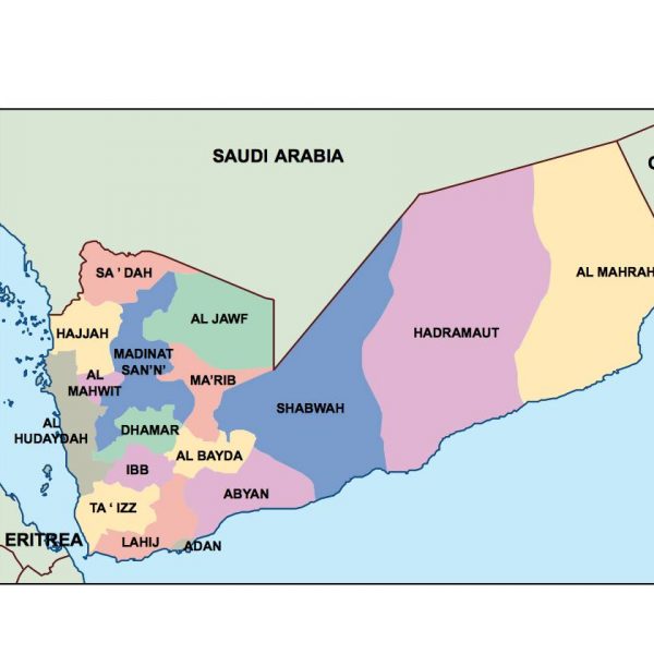 yemen presentation map
