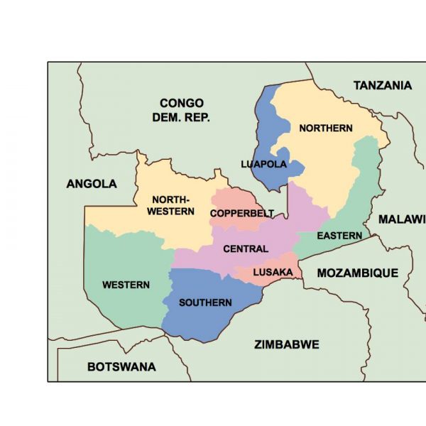 zambia presentation map