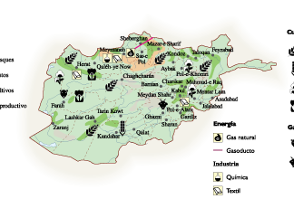 Afghanistan Economic map