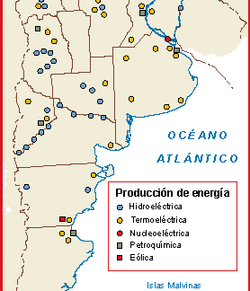 Argentina mapa energia