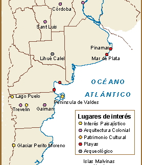 Argentina mapa interes cultural