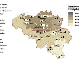 Belgium Economic map