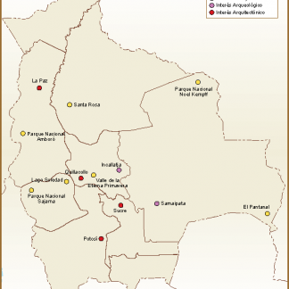 Bolivia mapa turismo