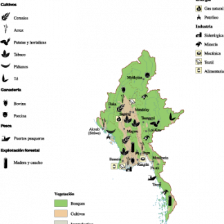 Burma Economic map
