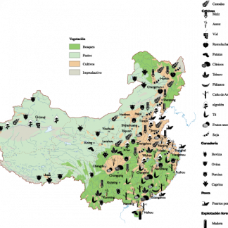 China Agricultural map