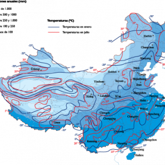 China Climate map