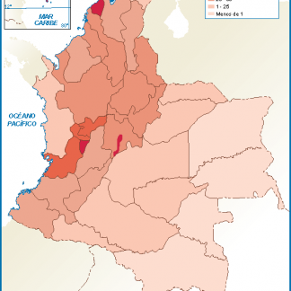 Colombia mapa poblacion
