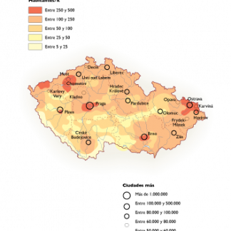 Czech Republic Population map