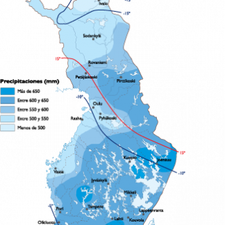 Finland Climate map