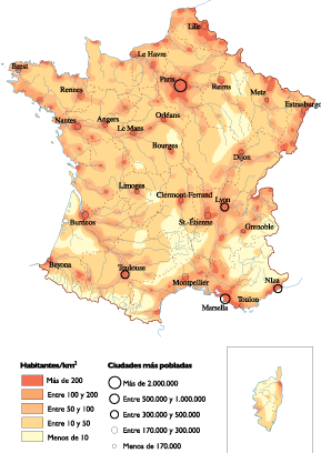 France Population map
