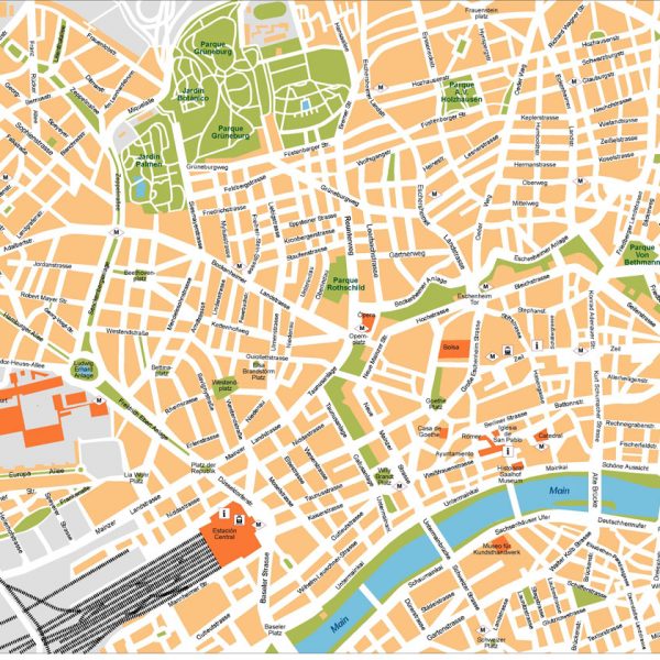 Frankfurt Vector Map