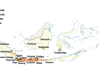 Indonesia Population map