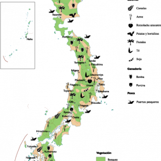 Japan Agricultural map