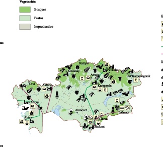 Kazajstan Economic map