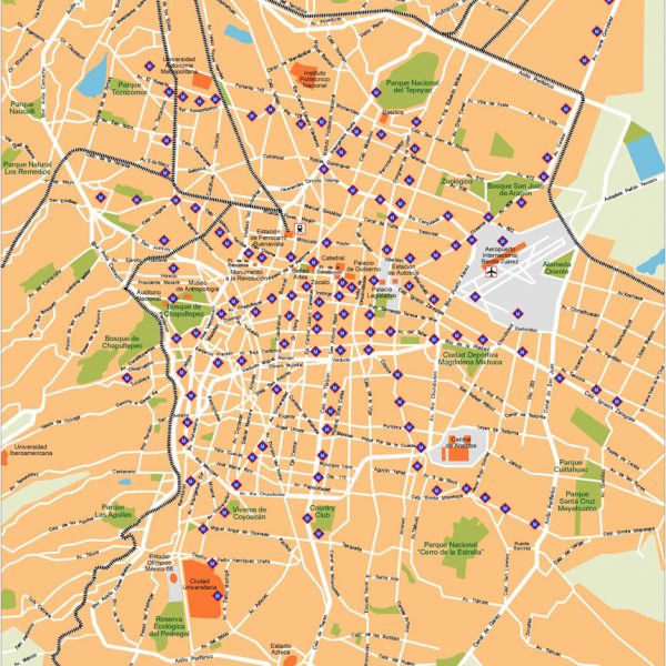 Mexico Df Vector Map
