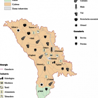 Moldova Economic map