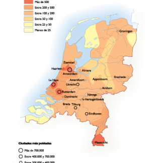 Netherlands Population map