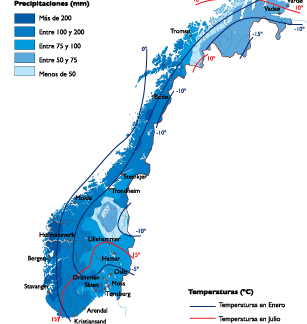 Norway Climate map