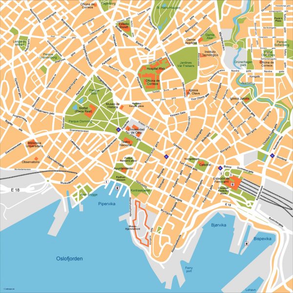 Oslo Vector Map