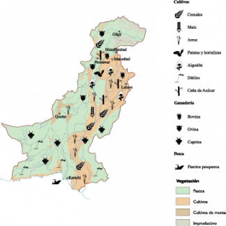Pakistan Agricultural map