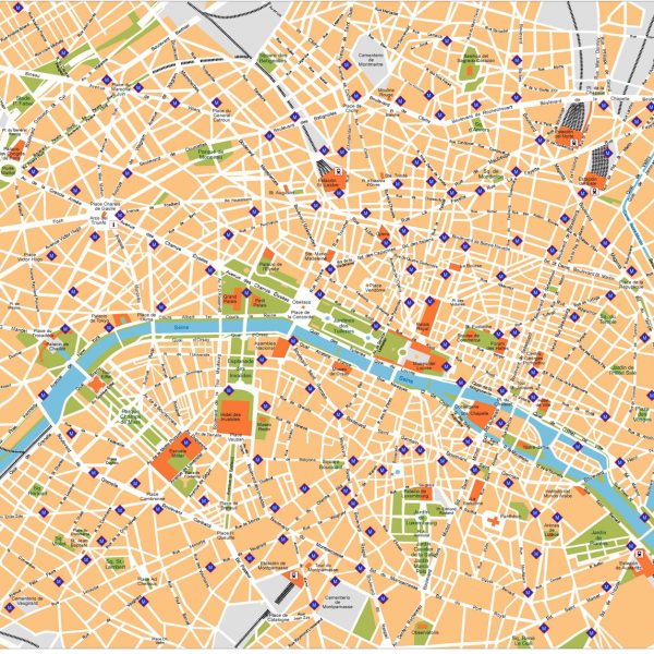 Paris Vector Map