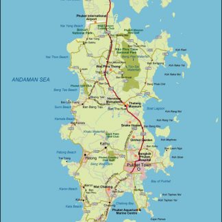 Phuket Vector Map