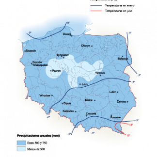 Poland Climate map