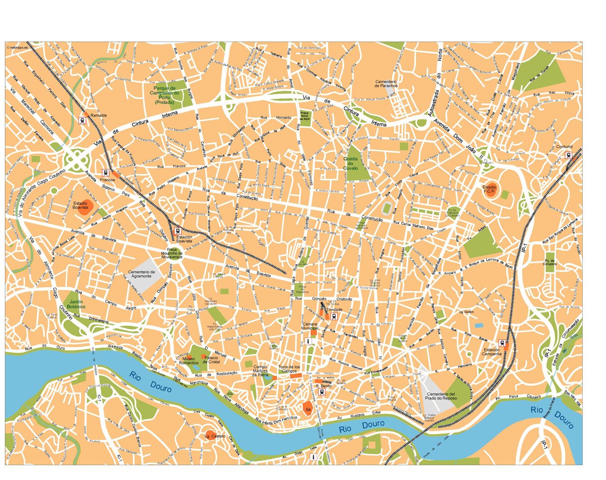 Porto Vector Map