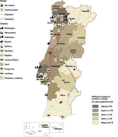 Portugal Economic map