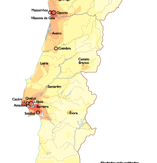 Portugal Population map