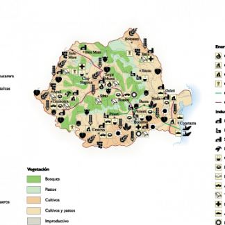 Romania Economic map