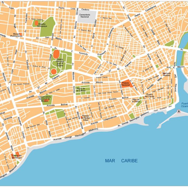 Santo Domingo Vector Map