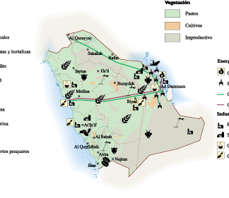 Saudi Arabia Economic map