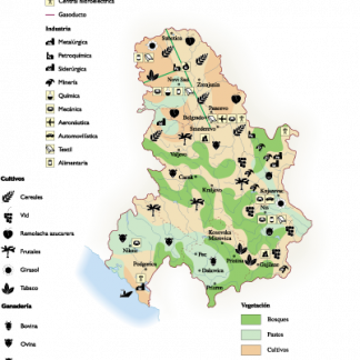 Serbia Economic map