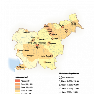 Slovenia Population map