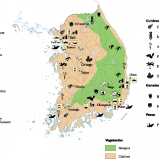South Korea Economic map