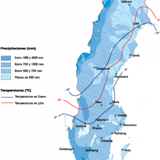 Sweden Climate map