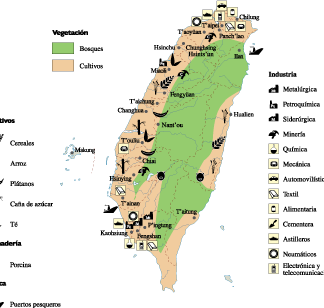 Taiwan Economic map
